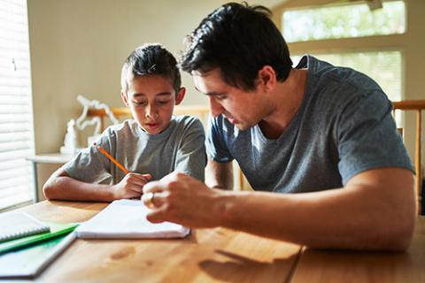 Child using graphic organiser