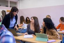 Secondary age learners in a classroom